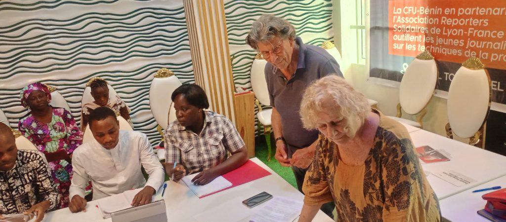 Bénin : La CFU et Reporters Solidaires (France) outillent les jeunes journalistes